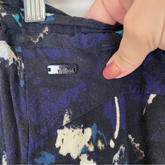 Wilfred (Aritzia) Marais Crepe Watercolour Floral Print Trouser - Picture 8 of 13